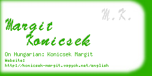 margit konicsek business card